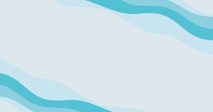 animated video background blue waves wave frame in the corner of the screen
