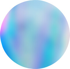 Blank round adhesive holographic foil sticker label isolated