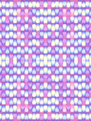 Digital background of many cylinders with a trendy neon color gradient. Abstract art design. 3d rendering illustration