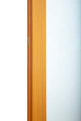 open door on isolated white background