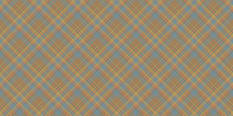 Seamless fabric texture. Autumn plaid pattern. Scottish tartan textile design in vector.