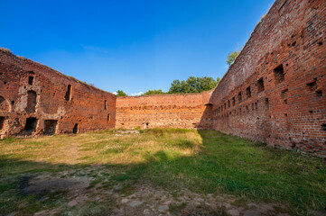 Fototapeta premium Ruins of castle Dybow, Torun, Kuyavian-Pomeranian Voivodeship, Poland 