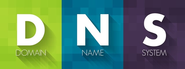 DNS Domain Name System - hierarchical naming system built on a distributed database for computers, services, or any resource connected to the Internet, acronym text concept