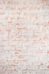 Brick old wall as background, loft style decoration brick texture for interior with copy space.