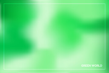 GREEN WORLD gradient theme for wallpaper template, cover, web banner, menu, sale background. gradient abstract background ,gradient blur colorful fluid gradient abstract design wallpaper presentation.