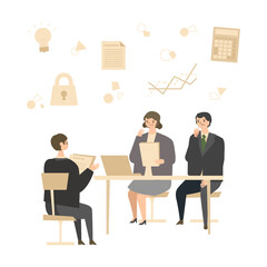 相談する人のイラスト