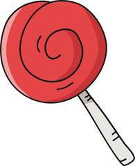 Candy Halloween Elements hand drawing style. Vector illustration.
