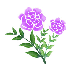 Digital Watercolor Flower Frame Design.High-Quality PNG format size 6000 x 6000 px. Can be used this graphic for any kind of 
Project: bags, pillows, t shirts, etc. whatever you want.