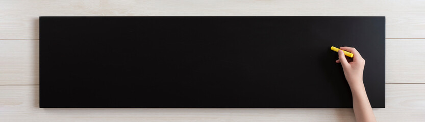 Blank blackboard. write or draw something on the blackboard....