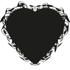 valentine heart, gothic style