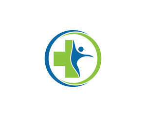 Health Care Cross Plus Logo Concept sign symbol icon Element Design. Medical, Human, People Logotype. Vector illustration template