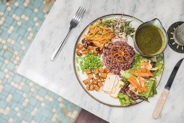 Malaysian food plate