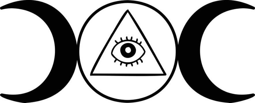 Hand Drawn Illuminati symbol illustration