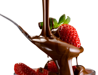 strawberries and chocolate