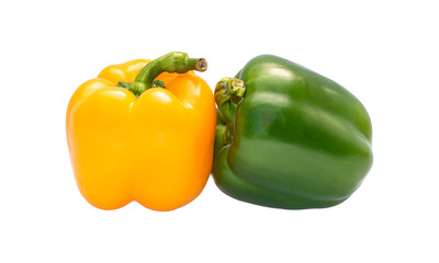 Bell pepper isolated on transparent background - PNG format.
