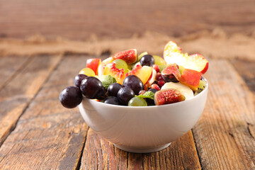 bowl of juicy fruit salad