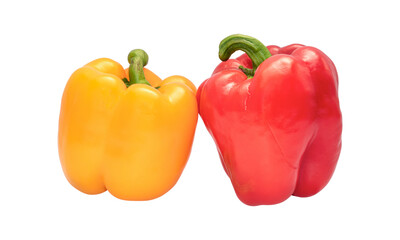 Bell pepper isolated on transparent background - PNG format.
