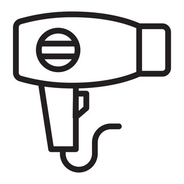 Hair Dryer Line Icon