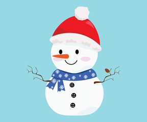 winter holiday, new year, christmas, snowman