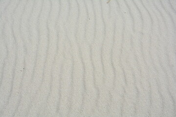 Fototapeta na wymiar Ripple marks made of fine sand on beach by Baltic Sea