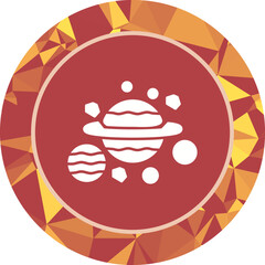 Unique Glyph Vector Icon