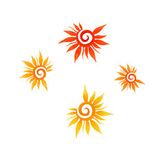 Lovely tropical flowers, bright branches and leaves for fabric, posters, postcards. Black culture. Without background.