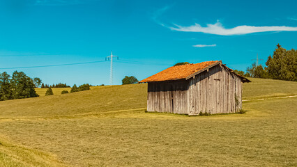 Obraz premium Beautiful alpine summer view near Bichl, Bad Aibling, Bavaria, Germany