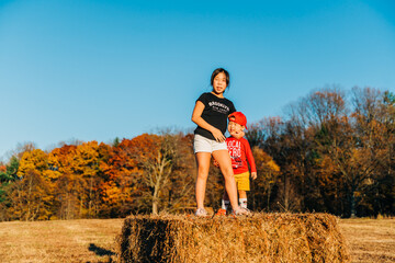 person in a field