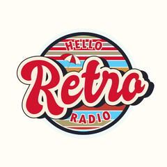 Retro radio, vintage text effect, editable 70s and 80s, Retro and classic text style