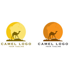 creative camel logo with slogan template