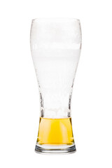 Beer glass almost empty