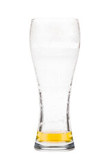 Beer glass almost empty