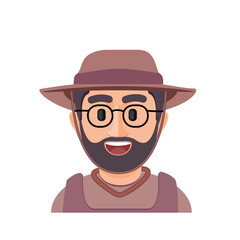 Emojis for women and men. Face in the style of emoji. vector illustration. Talking person of self-expression, an avatar for a video blog. Memoji stickers. Profile Picture Avatar cartoon character 