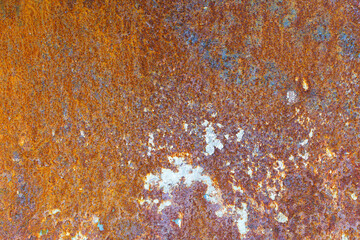 Rust metal background. Rusty texture old iron steel surface plate. Grunge, aged, corrosion material backdrop. 