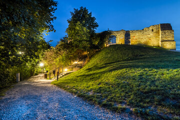 Fototapeta na wymiar Kazimierz Dolny, Poland. Kazimierz Dolny is a popular tourist destination in Poland. View to the castle