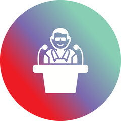 Unique Lecture Vector Icon