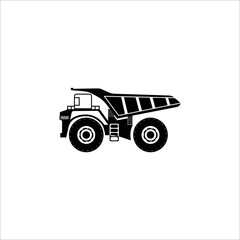 Giant dump truck mining icon