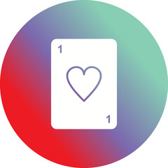 Unique Card Vector Icon