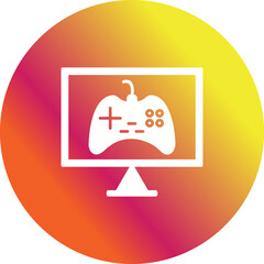 Unique Online Games Vector Icon