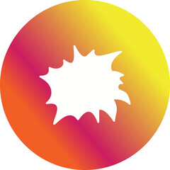 Unique Explosion Vector Icon