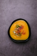 Yellow thick soup
