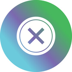 Do Not Cross Vector Icon