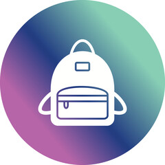 Obraz premium Bag Pack Vector Icon