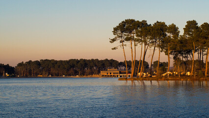 Lac de Clarens, à côté de la ville de Casteljaloux, dans le Lot-et-Garonne
