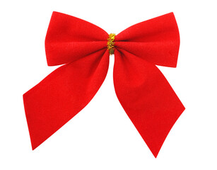 Red bow cut out