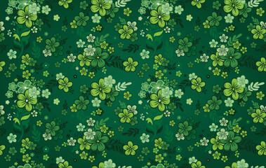 Seamless floral pattern in nice colors