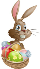 Chocolate eggs Easter bunny