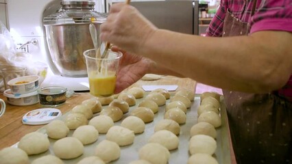 production of bakery products in a bakery. Industrial production of bakery products. bread