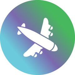 Landing Airplane Icon