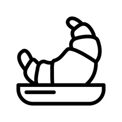 Croissant icon template